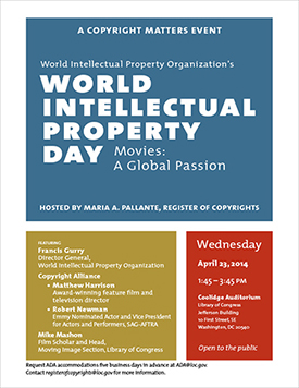 World Intellectual Property Day, Movies: A Global Passion.
