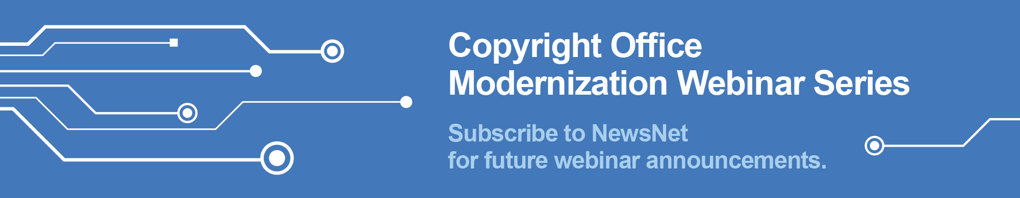 Copyright Modernization Webinar Graphic