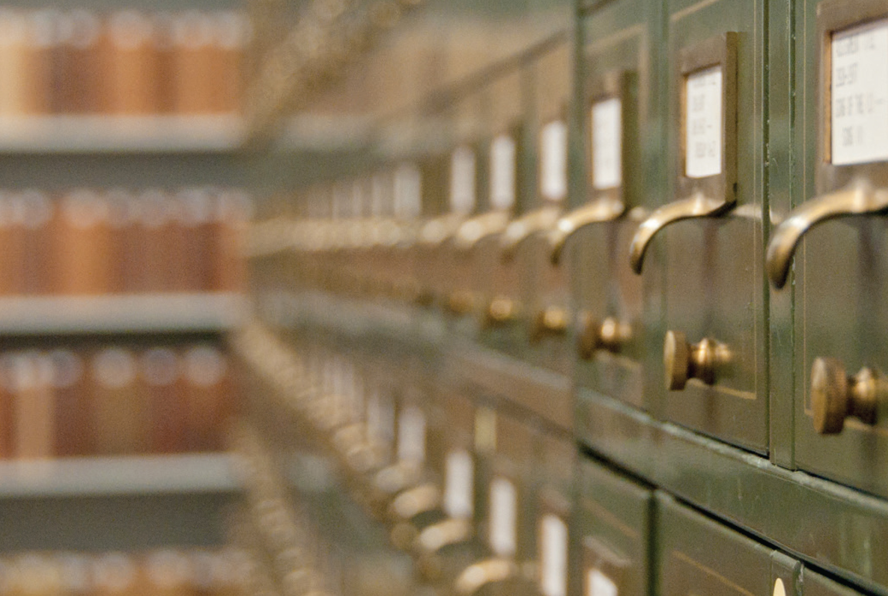 Drawers in Copyright records reading room