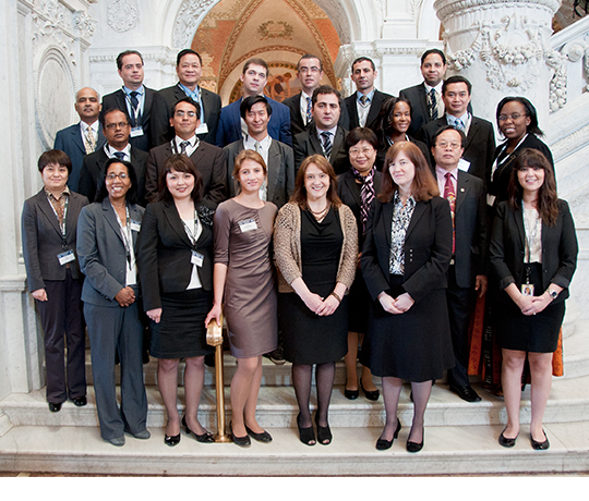 Participants in the March 2012 International Copyright Training in the Jefferson Building of the Library of Congress